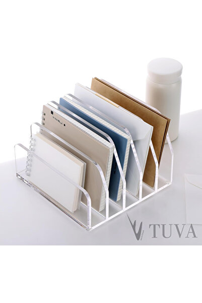TUVA REKLAM Tuva - 5 Compartment Modern New Generation Organizer Table Top Cabinet Organizer |   Elite Decoration