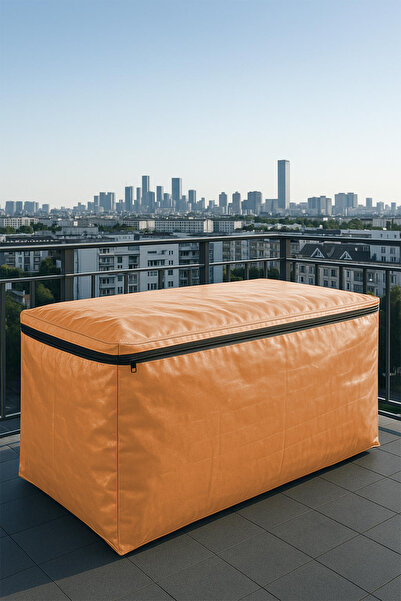 sizenelazım Zippered Orange Waterproof Garden Furniture and Balcony Furniture...