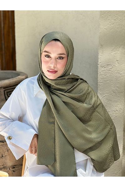 Modakaşmir Silky Jacquard Series Path Pattern Shawl