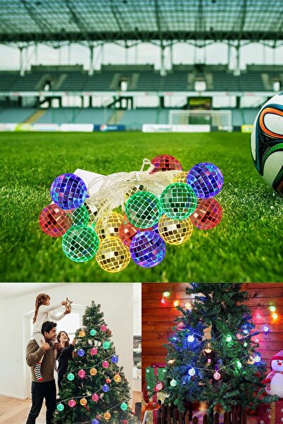 Yu Su Tools Renkli Disko topu LED Işık Zinciri – Parti, Yılbaşı, Dekor İçin 2...