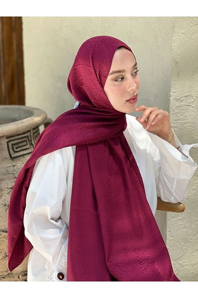 Modakaşmir Silky Jacquard Series Path Pattern Shawl