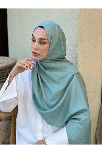 Modakaşmir Silky Jacquard Series Brick Pattern Shawl