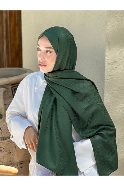 Modakaşmir Silky Jacquard Series Path Pattern Shawl