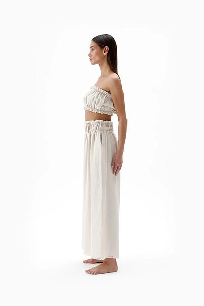 Turuncu Karma Ikikiz Natural Palazzo Pants