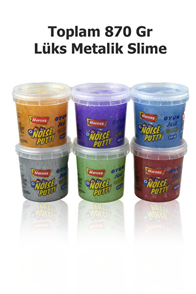 Venino 870 gr 6 Renk Metalik Slime - Hazır Slime