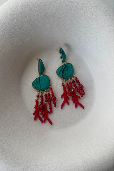 Orvix Accessories Non-Decayable Steel Zra Women's Earrings Evening Earrings Summer Earrings Design Earrings Mother Earrings