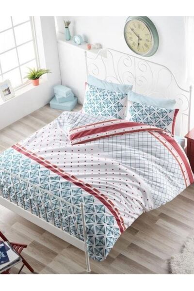 YGT Home Single Ranforce Cotton Duvet Cover Set Hera