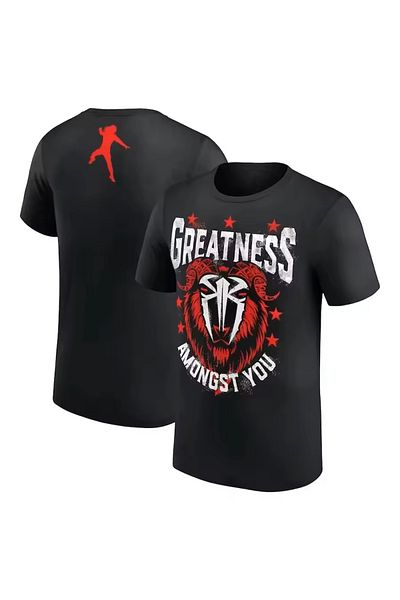 l'eivor Roman Reigns Levels Above Printed Cotton T-Shirt