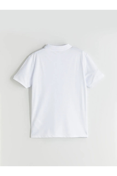 LC Waikiki Lcw Kids White Polo Neck Girl's T-Shirt