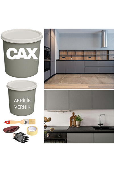 caxcolors MUTFAK-BANYO-FAYANS DÖNÜŞÜM BOYA SETİ 1 LİTRE SIVIYA DAYANIKLI + BO...