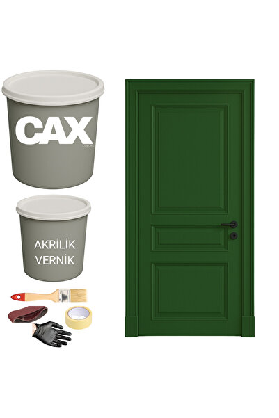 caxcolors AHŞAP-LAKE-TEKNE VERNİKLİ KAPI AKRİLİK BOYA SETİ 1 LİTRE+500ML AKRİ...