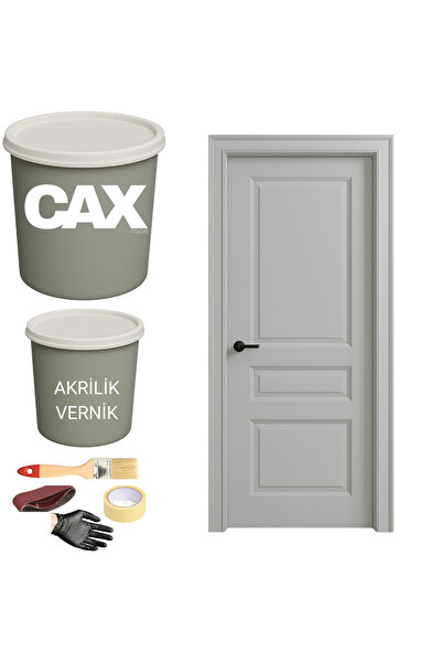 caxcolors AHŞAP-LAKE-TEKNE VERNİKLİ KAPI AKRİLİK BOYA SETİ 1 LİTRE+500ML AKRİLİK KORUMA VE PARLAKLIK VERNİĞİ