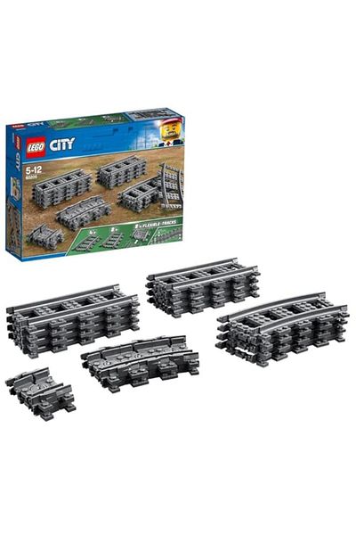 Generic LEGO 60205 City Tracks 20 Pieces Extention Accessory Set, Building Toy Train Track Expansion, Toys