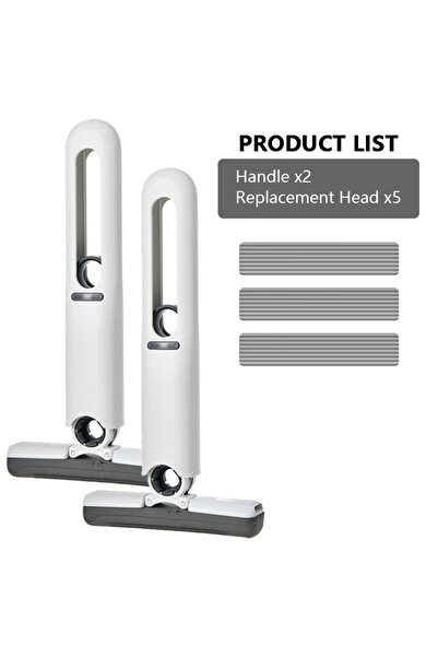 Choice5 2 Handle 5 Head Mini Mop Self Squeeze Mop Powerful Folding Household Clean Tools No Hand Wash Strong