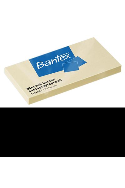 Bantex Notițe autoadezive Post-It, 125x75 mm, 100 de coli, culoare galbenă