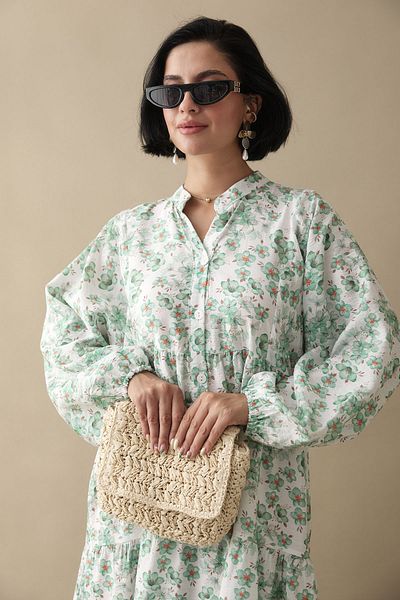 InStyle Freesia Green Mango Dress