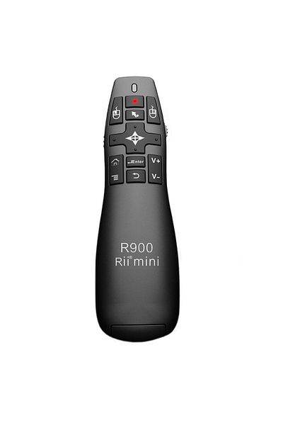 OEM Rii R900 air mouse with wireless laser remote control for presentations