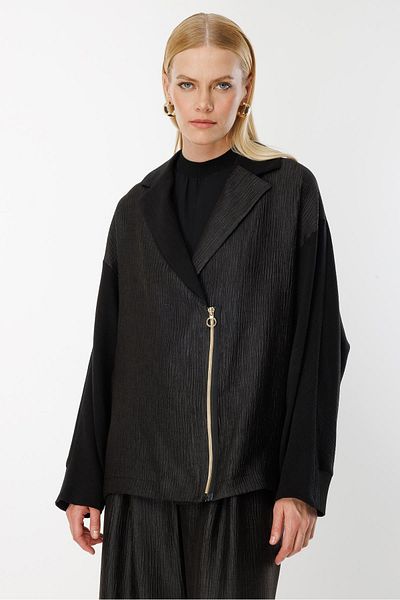 Ghisa Mono Collar Suit Black