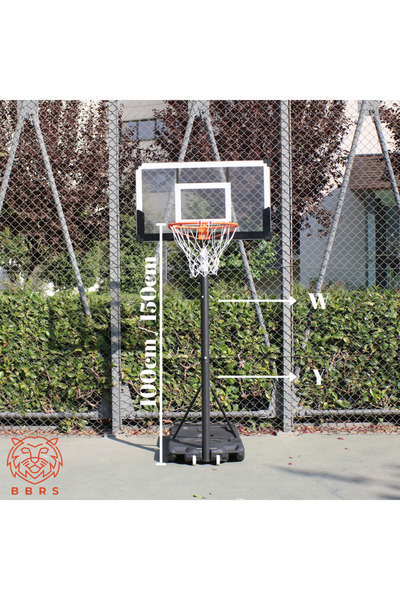 bbrs Genç Yetişkin Modüler Teleskopik Basketbol Potası(1m/3.05m)