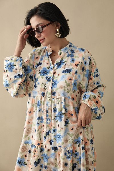 InStyle Sardinia Blue Mango Dress