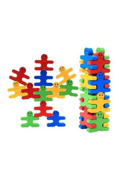 LIXADA 16-Piece Balance Villain Blocks Set