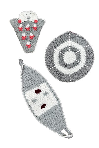 mih avm 3 قطع من ألياف النسيج المختلطة محبوكة يدويًا للاستخدام اليومي