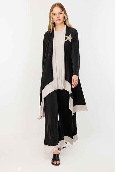 Ghisa Accessory Detailed Triple Suit Black