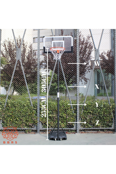 bbrs Genç Yetişkin Modüler Teleskopik Basketbol Potası(1m/3.05m)