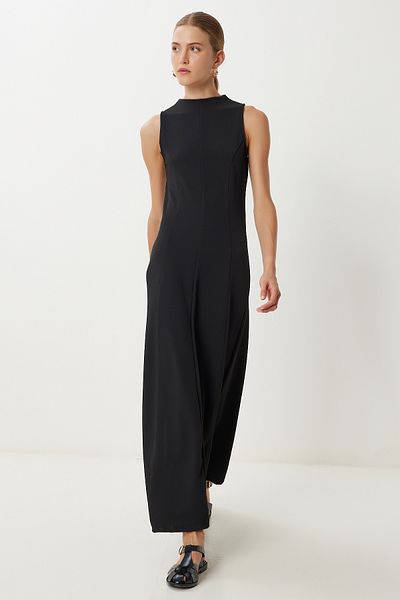 Lovelyİstanbul Flounced Flexible Knitted Dress Ldp0074 Black