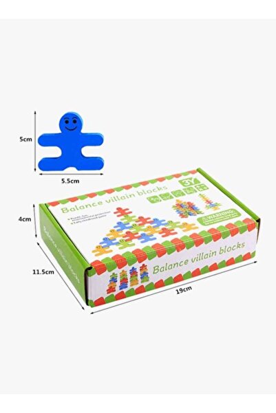 LIXADA 16-Piece Balance Villain Blocks Set