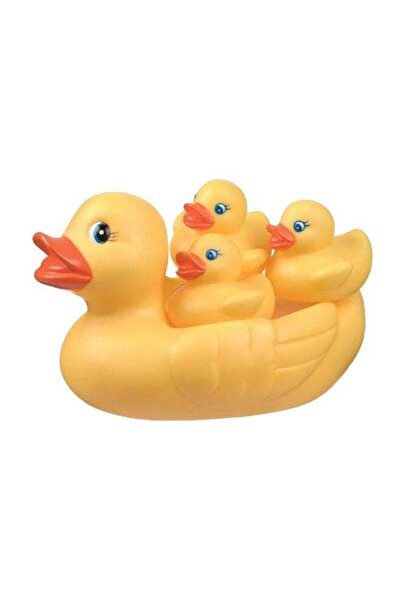 Playgro 4-Piece Duckie Family Bath Toy Set 0170338 Floats On Water Phthalate Free Vinyl Bath Toy