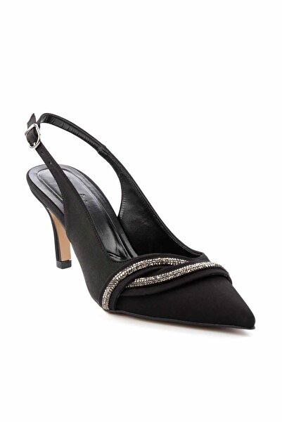 Bambi Mattschwarze Damen-Abendschuhe K01231311438
