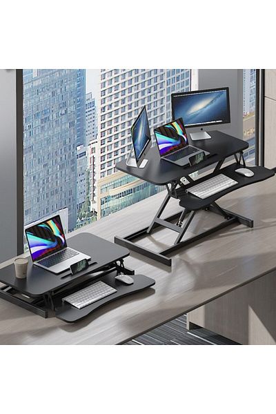 PROCART Masă de birou reglabilă Sit-Stand, lucru în picioare sau așezat, înălțime reglabilă 14-51 cm