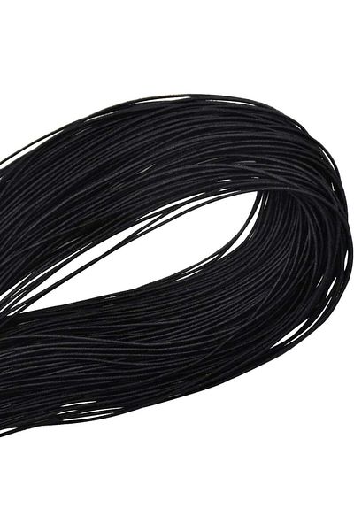 OEM Rolă de frânghie elastică Wangjiangda, polipropilenă, neagră, 100 m x 0,8 mm