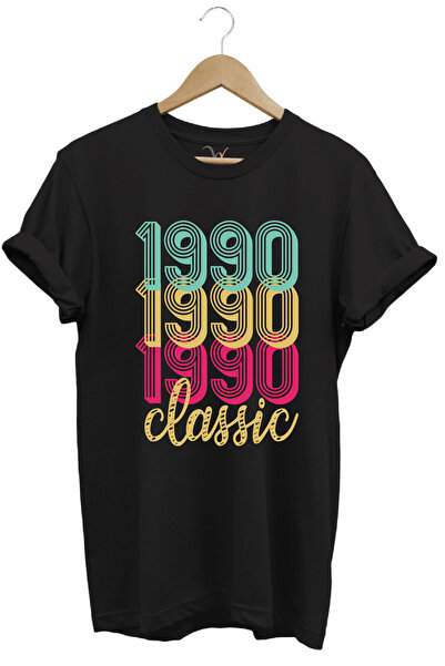 WİDİ 1990 Tricou unisex retro vintage clasic imprimat 100% bumbac cu croiala ...
