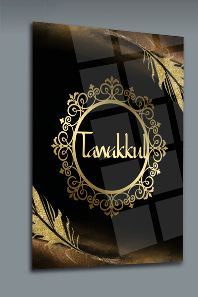 glassartdesign Tavakkul Tablo de sticlă - Tablo religios - Tablo islamic