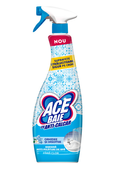 ACE Solutie pentru curatare baie anti-calcar, Orhidee si Iasomie, 650 ml