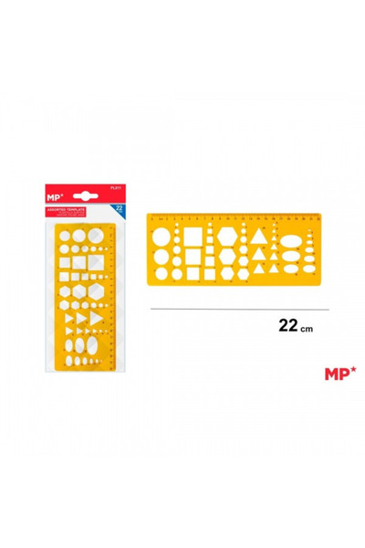 NN Sablon plastic MP figuri geometrice 22cm