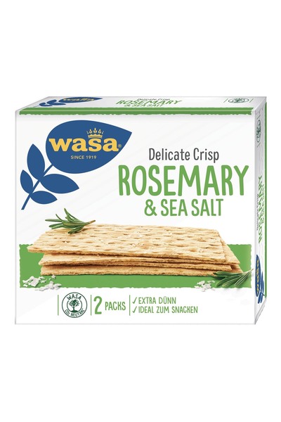 Wasa Crispy bread with rosemary and sea salt, 190g