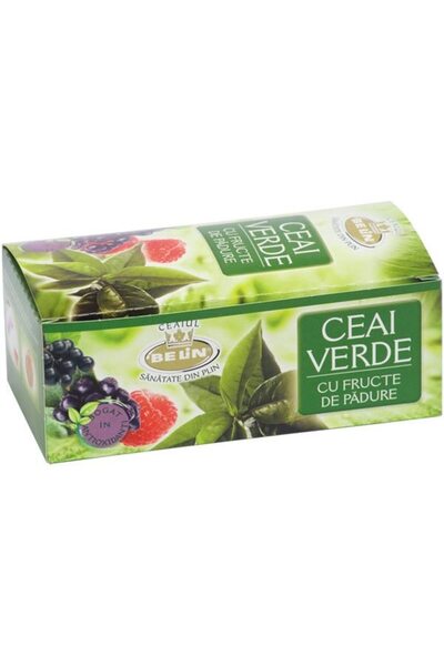 BELİN Ceai Verde Belin, cu Fructe de padure, 20 plicuri 40g