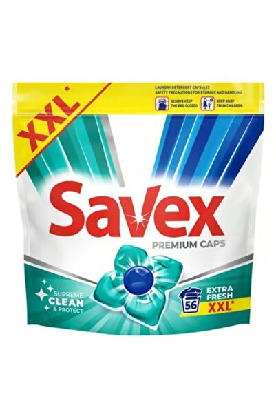 SAVEX Premium Caps Εξαιρετικά Φρέσκο Αυτόματο Απορρυπαντικό Ρούχων, 56 πλύσεις