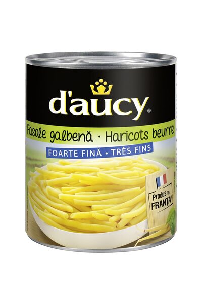 Daucy Fasole galbena foarte fina D'aucy, 800g