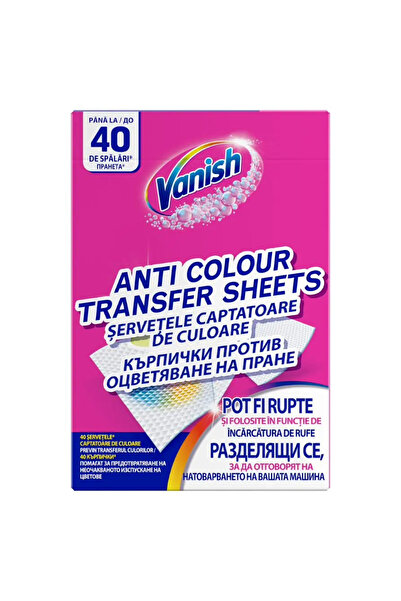 Vanish Hartie captare culori Vanish, 40 buc.