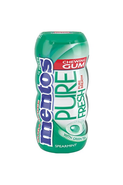 Mentos Pure Fresh Spearmint 30g, Guma de mestecat cu aroma de menta, cu interior lichid