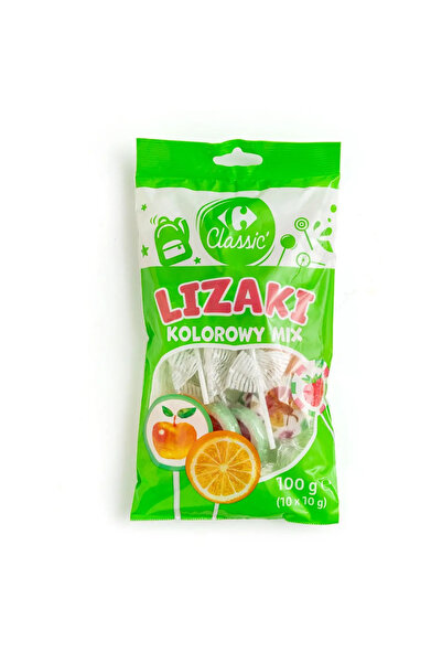 Carrefour Acadele colorate kolorowy mix 10x10g