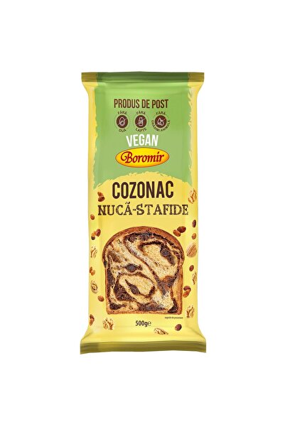 Boromir Cozonac vegan cu nuca si stafide 500 g