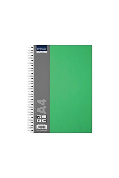PAPERLAND Caiet cu spirala A4 matematica PP 70g 80 file