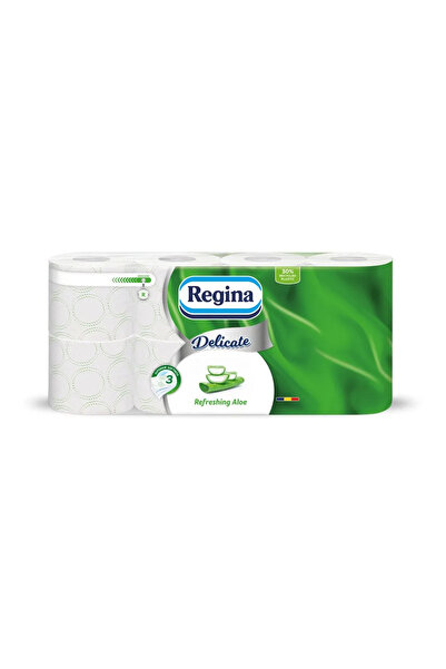 Regina Тоалетна хартия с алое, 3 пласта, 8 ролки