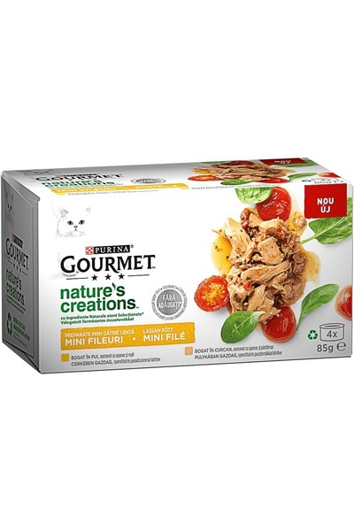 Gourmet Wet cat food with poultry 4x85g