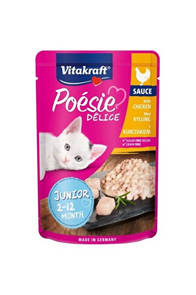 Vitakraft Poesie Delice Junior pui, hrana umeda pentru pisici, 85 g